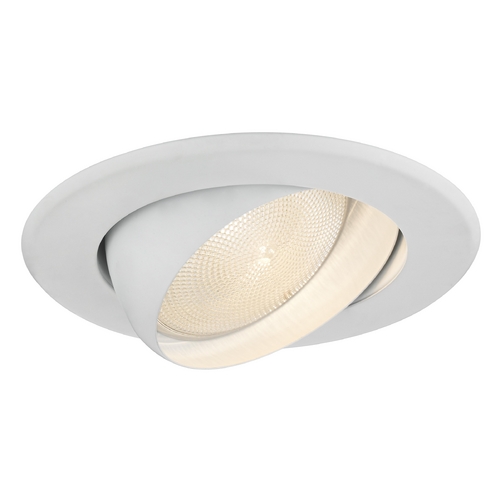 Recesso Lighting by Dolan Designs Adjustable Eyeball White PAR30 Trim for 5-Inch Recessed Housings - Line Voltage T512-WH