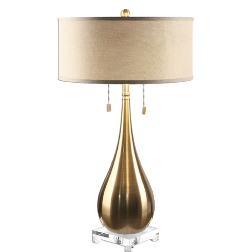 Uttermost Lighting Uttermost Lagrima Brushed Brass Lamp 27048-1