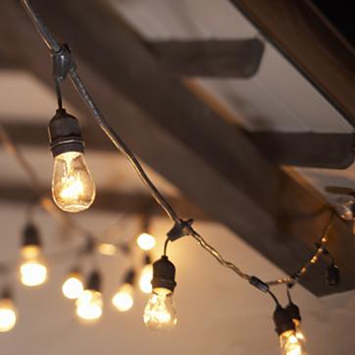String Lights - 48-Feet Long - Bulbs Included SL5015B Destination Lighting
