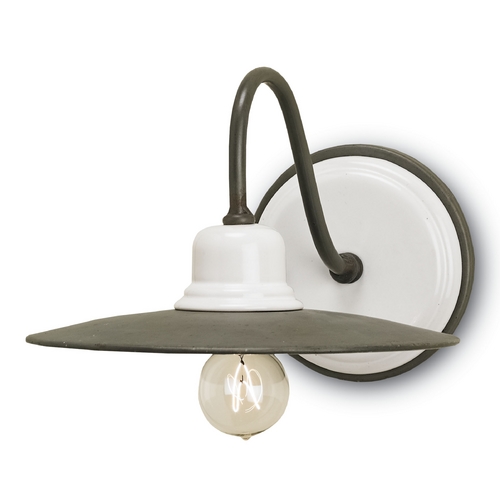 Currey and Company Lighting Currey and Company Lighting Hiroshi / White Sconce 5154