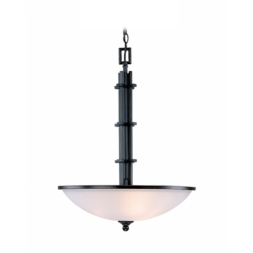 Lite Source Lighting Modern Pendant with White Glass in Copper by Lite Source Lighting LS-19533