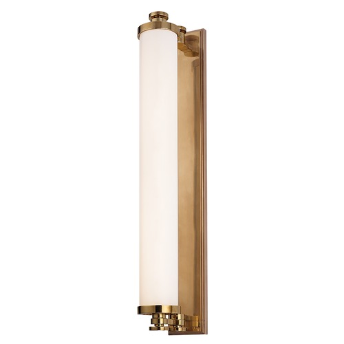 Hudson Valley Lighting Sheridan Aged Brass LED Bathroom Light by Hudson Valley Lighting 9714-AGB