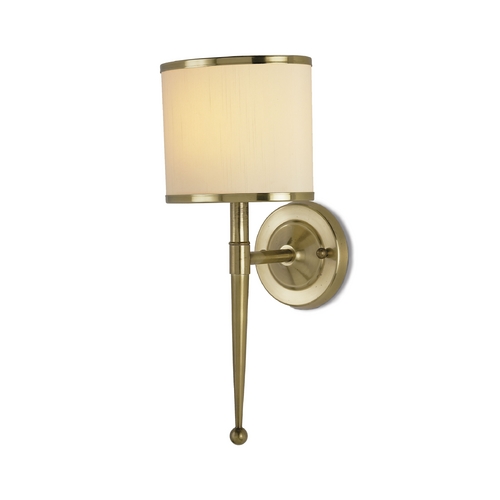 Currey and Company Lighting Mid-Century Modern Sconces Brass Primo by Currey and Company Lighting 5121