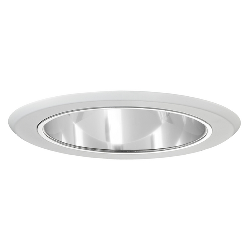 Recesso Lighting by Dolan Designs Clear Deep Reflector Trim for 5-Inch Recessed Cans T505C-WH