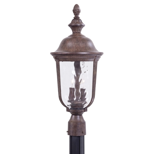 Minka Lavery Post Light with Clear Glass in Vintage Rust by Minka Lavery 8995-61