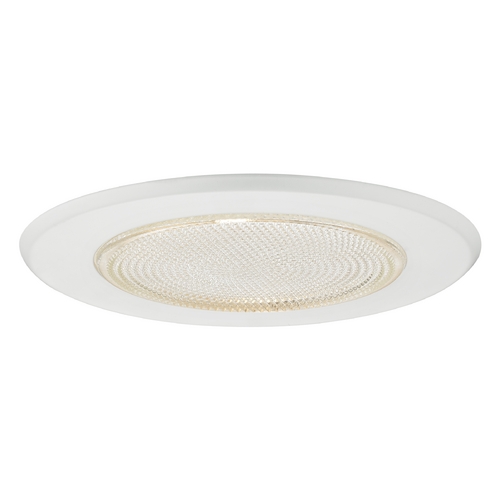 Recesso Lighting by Dolan Designs White Fresnel Shower Trim for 5-Inch Recessed Housings T508-WH