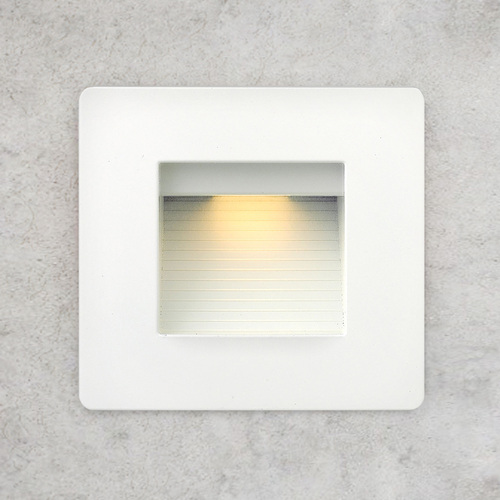 Hinkley Luna 4.75-Inch Wide Satin White LED Recessed Step Light by Hinkley Lighting 58506SW