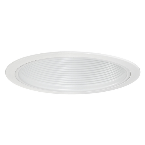 Recesso Lighting by Dolan Designs Stepped White Baffle Trim for 6-Inch Recessed Housings T603W-WH