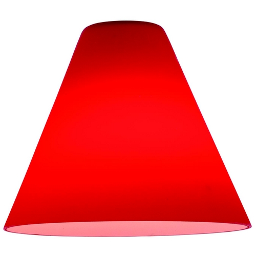 Access Lighting Red Conical Glass Shade - 1-5/8-Inch Fitter Opening by Access Lighting 23104-RED