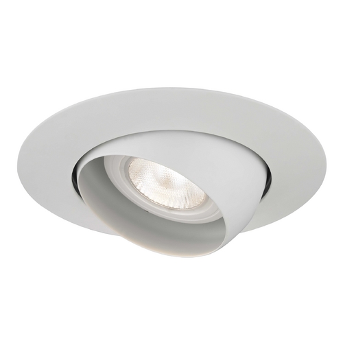 Recesso Lighting by Dolan Designs Adjustable Gimbal Trim for 6-Inch Recessed Cans T612-WH