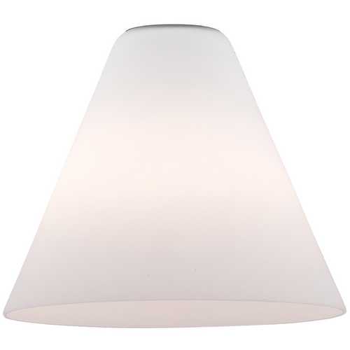 Access Lighting White Conical Glass Shade - 1-5/8-Inch Fitter Opening by Access Lighting 23104-WHT