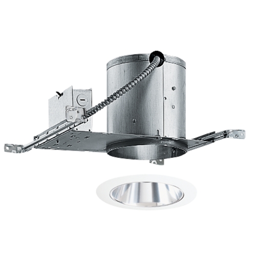 Juno Lighting Group 6-inch Recessed Lighting Kit with Tapered Clear Alzak Trim IC22/27C-WH