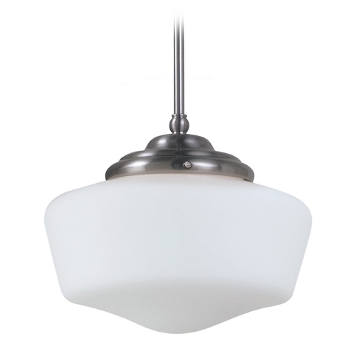 Generation Lighting Academy Pendant in Brushed Nickel by by Generation Lighting 65438-962