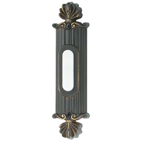 Craftmade Lighting Surface Mount Ornate LED Doorbell Button in Antique Bronze by Craftmade Lighting BSSO-AZ
