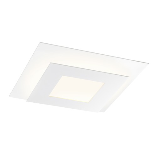 Sonneman Lighting Offset Textured White LED Flush Mount by Sonneman Lighting 2727.98
