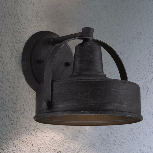 Designers Fountain Lighting Designers Fountain Weathered Pewter Outdoor Wall Light 33141-WP