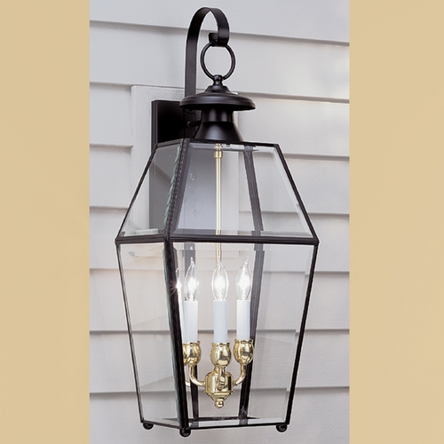 Norwell Lighting Norwell Lighting Olde Colony Black Outdoor Wall Light 1067-BL-BE