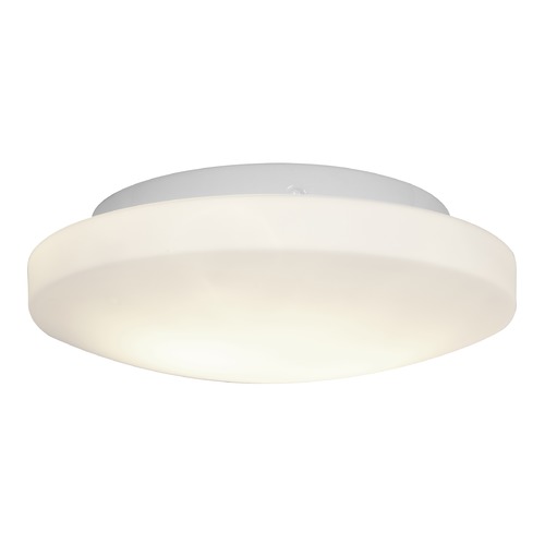 Access Lighting Modern Flush Mount with White Glass in White Finish by Access Lighting 50160-WH/OPL
