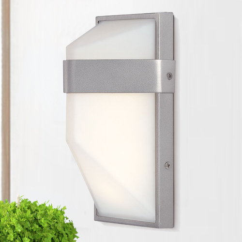 George Kovacs Lighting Wedge Silver Dust LED Outdoor Wall Light by George Kovacs P1236-566-L