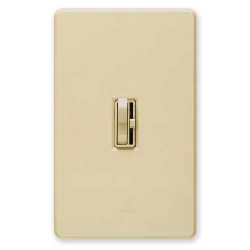 Lutron Dimmer Controls Ariadni Incandescent/Halogen 3-Way Preset Toggle Dimmer in Ivory 1000W AY103PH-IV