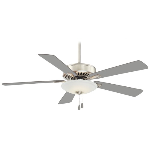 Minka Aire Contractor LED 52-Inch Fan in Polished Nickel by Minka Aire F656L-PN