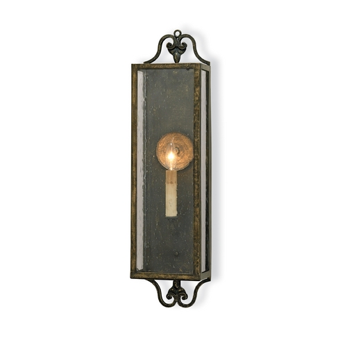 Currey and Company Lighting Plug-In Wall Lamp in Bronze Verdigris Finish 5030