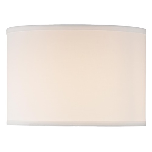 Design Classics Lighting White Linen Drum Shade - 9.5 Inches Tall SH7805