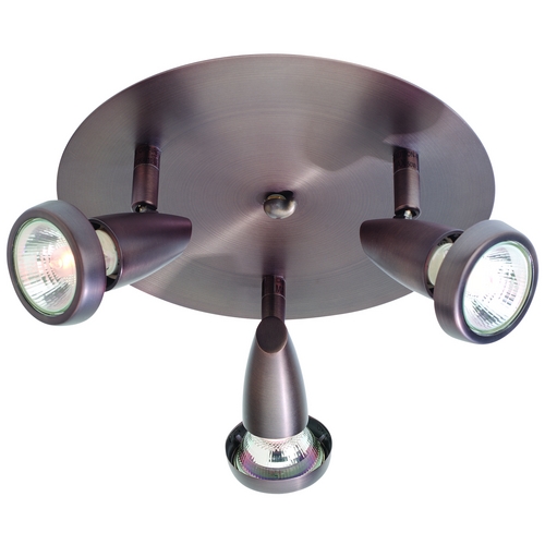 Access Lighting Modern Directional Spot Light with White Glass in Bronze by Access Lighting 52221-BRZ