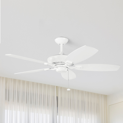 Kichler Lighting Canfield 52-Inch Pull-Chain Fan in White by Kichler Lighting 300117WH