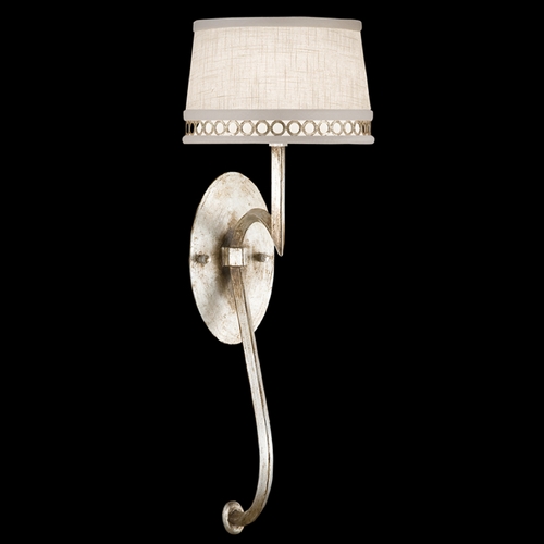 Fine Art Lamps Fine Art Lamps Allegretto Silver Platinized Silver Leaf with Subtle Brown Highlights Sconce 784650ST