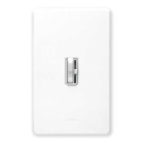 Lutron Dimmer Controls Ariadni Incandescent Preset Dimmer in White Single-Pole 1000W AY10PH-WH
