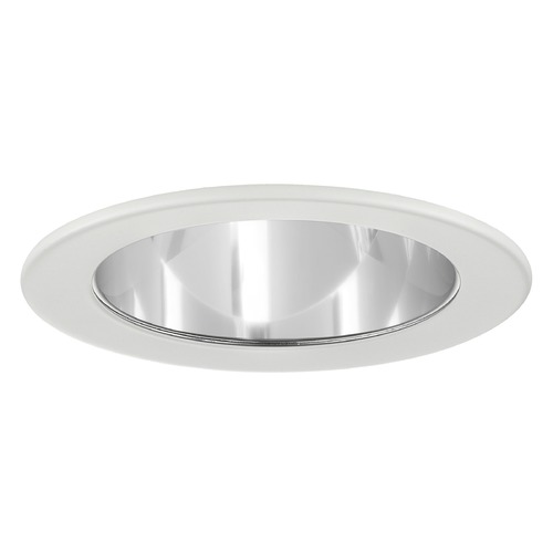Recesso Lighting by Dolan Designs Clear Reflector Trim for 5-Inch Recessed Cans T500C-WH
