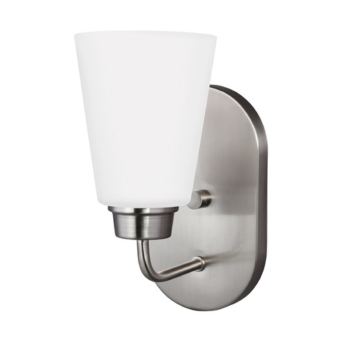 Generation Lighting Kerrville Wall Sconce in Brushed Nickel by Generation Lighting 4115201-962