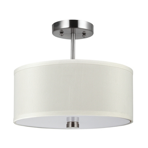 Visual Comfort Studio Collection Dayna Semi-Flush Mount in Brushed Nickel by Visual Comfort Studio 77262-962