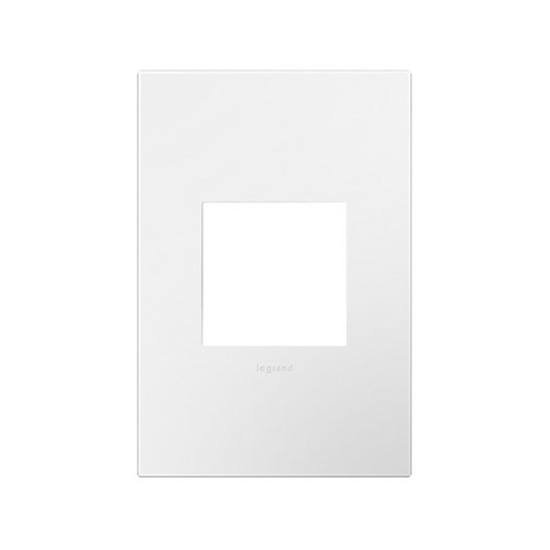 Legrand Adorne Single-Gang Wall Switch Plate Cover in Gloss White Finish AWP1G2WH10