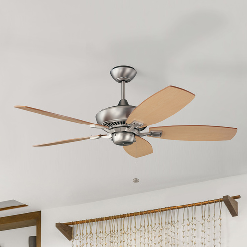 Kichler Lighting Canfield 52-Inch Pull-Chain Fan in Brushed Nickel by Kichler Lighting 300117NI