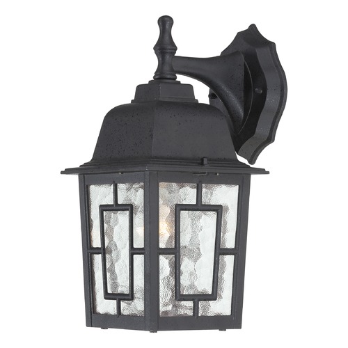 Nuvo Lighting Outdoor Wall Light with Clear Glass in Textured Black by Nuvo Lighting 60/4923