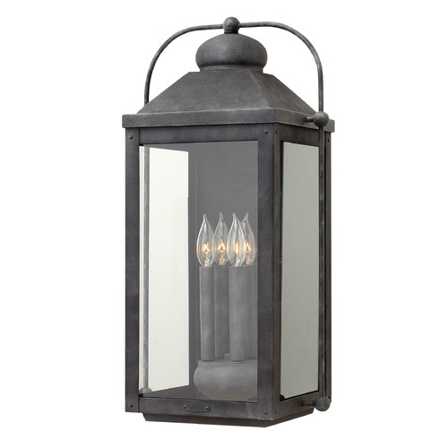 Hinkley Anchorage 25-Inch Aged Zinc Outdoor Wall Light by Hinkley Lighting 1858DZ