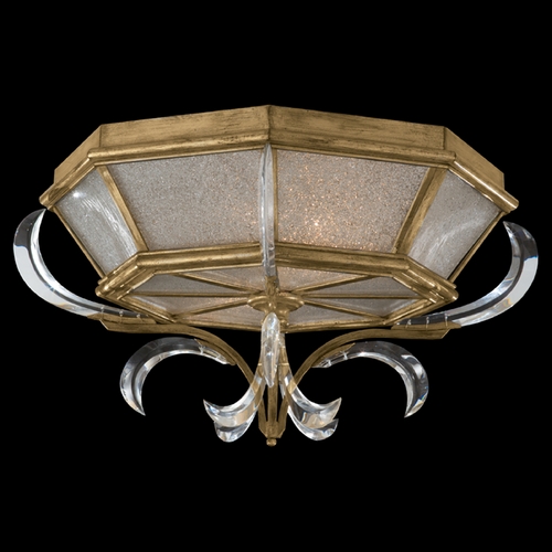 Fine Art Lamps Fine Art Lamps Beveled Arcs Gold Leaf Flushmount Light 767640ST