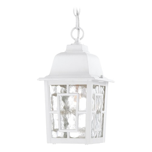 Nuvo Lighting Outdoor Hanging Light with Clear Glass in White by Nuvo Lighting 60/4931