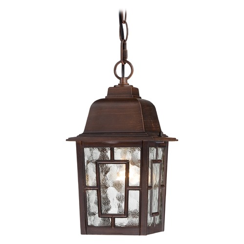 Nuvo Lighting Outdoor Hanging Light with Clear Glass in Rustic Bronze by Nuvo Lighting 60/4932