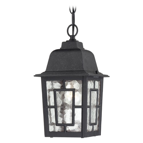 Nuvo Lighting Outdoor Hanging Light with Clear Glass in Textured Black by Nuvo Lighting 60/4933