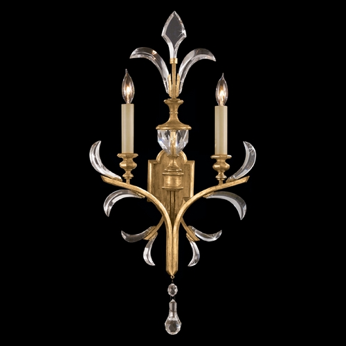 Fine Art Lamps Fine Art Lamps Beveled Arcs Gold Leaf Sconce 760750ST