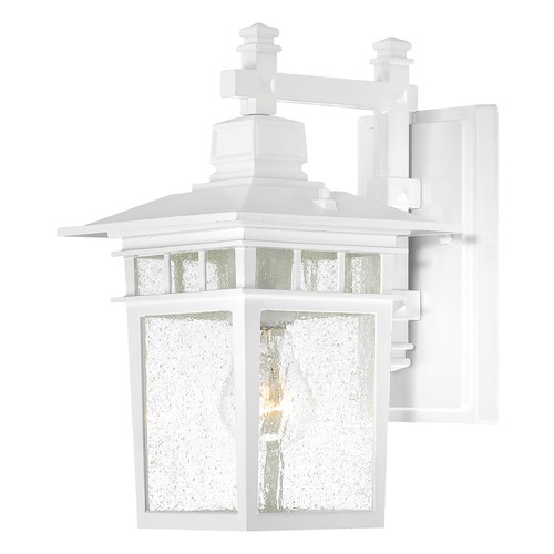 Nuvo Lighting Seeded Glass Outdoor Wall Light White by Nuvo Lighting 60/4951
