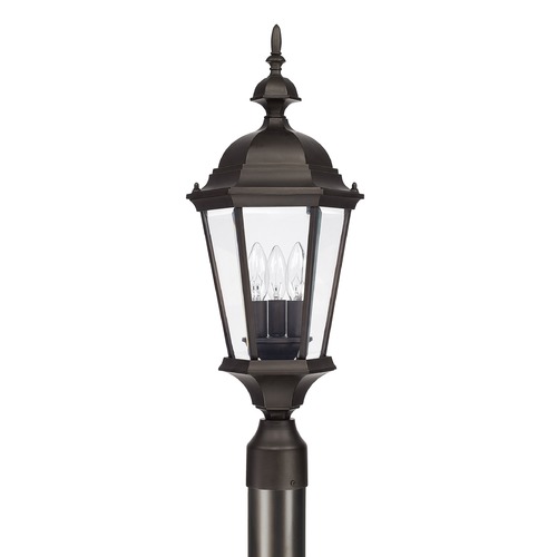 Capital Lighting Carriage House 3-Light Post Light in Old Bronze by Capital Lighting 9725OB