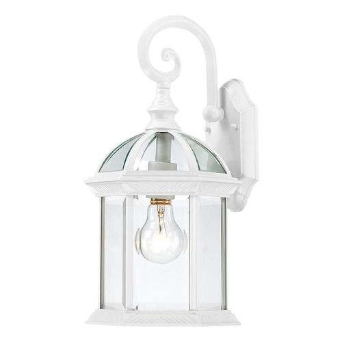 Nuvo Lighting Outdoor Wall Light with Clear Glass in White by Nuvo Lighting 60/4961