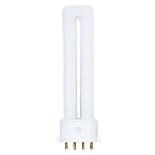 Satco Lighting Compact Fluorescent Twin Tube Light Bulb 4-Pin Base 4100K by Satco Lighting S6414