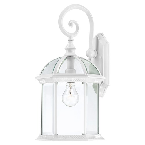 Nuvo Lighting Outdoor Wall Light with Clear Glass in White by Nuvo Lighting 60/4964