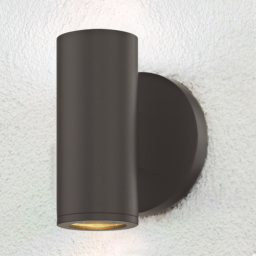 Design Classics Lighting Cylinder Outdoor Wall Light Bronze 1771-BZ