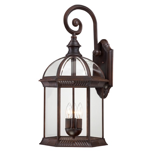 Nuvo Lighting Outdoor Wall Light with Clear Glass in Rustic Bronze by Nuvo Lighting 60/4968